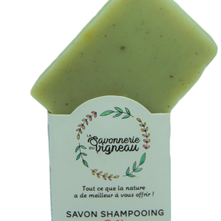 Shampoing solide classique huiles essentielles de romarin et citron-La savonnerie du Vigneau- Shopetic